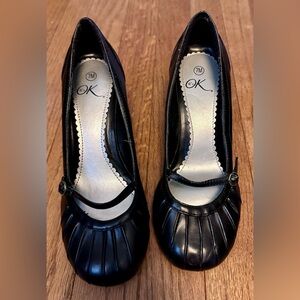 Chic Black Heels by OK